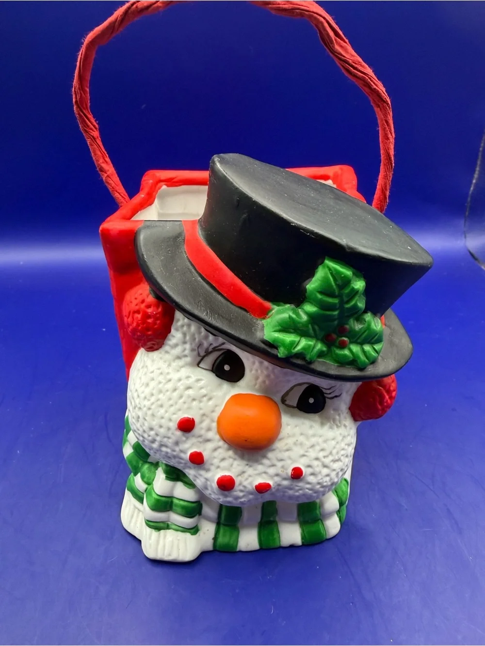 Ceramic Snowman Design Bag